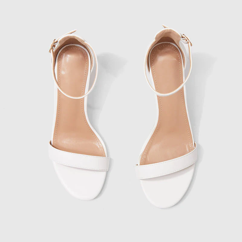 Stiletto Heeled Sandals Ankle Strap Open Toe - Image 29