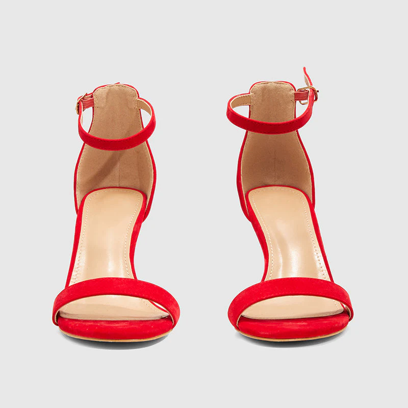 Stiletto Heeled Sandals Ankle Strap Open Toe - Image 4