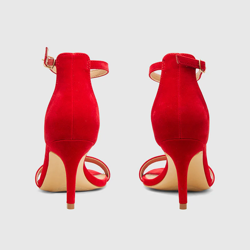 Stiletto Heeled Sandals Ankle Strap Open Toe - Image 6