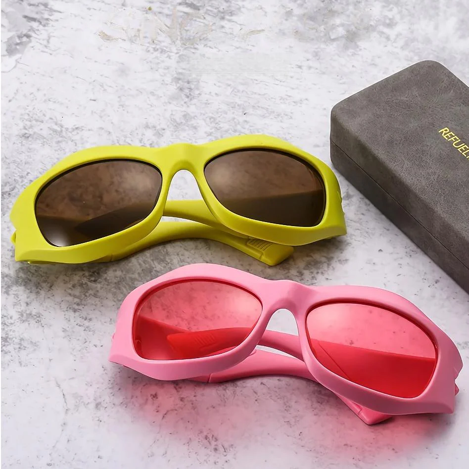 Stylish Oversized Unisex Sports Punk Sunglasses - Image 11