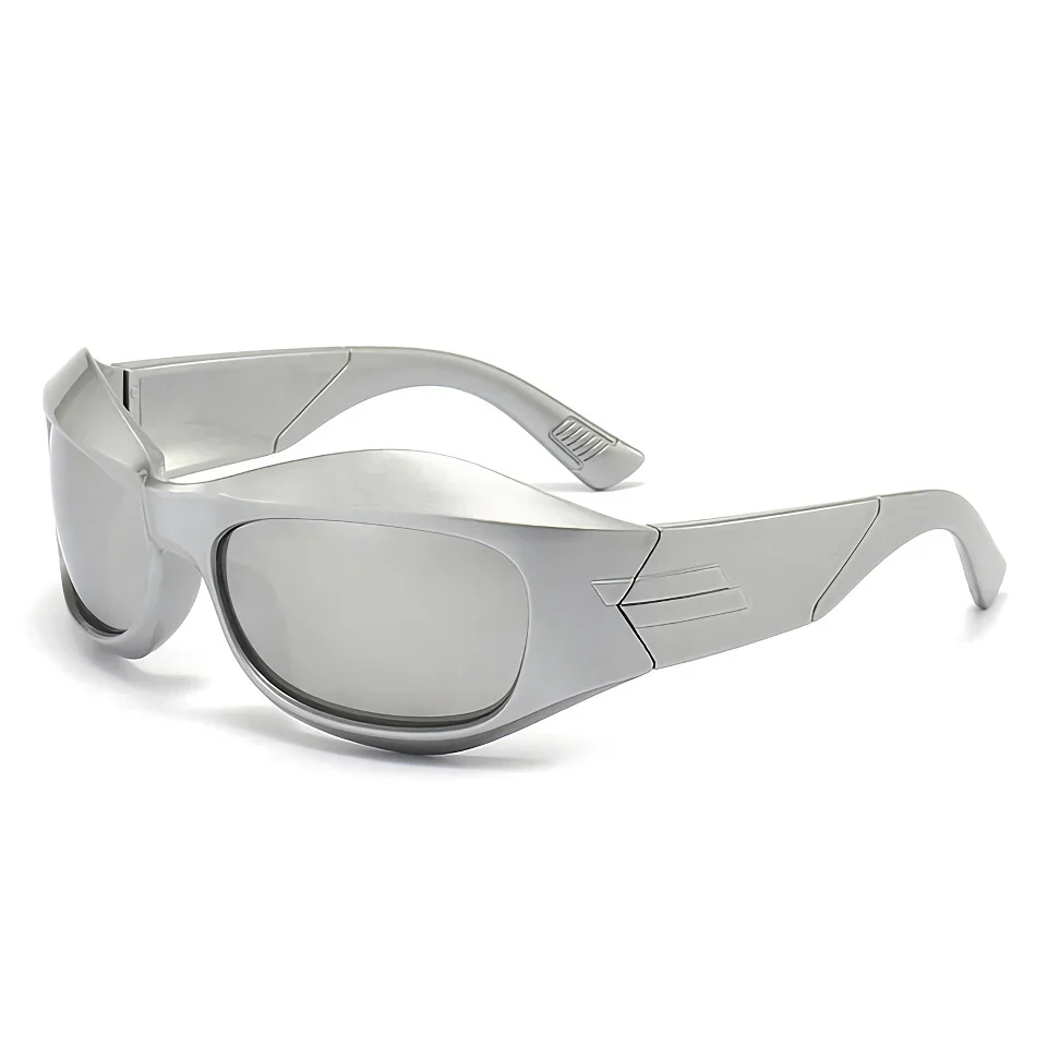 Stylish Oversized Unisex Sports Punk Sunglasses - Image 5
