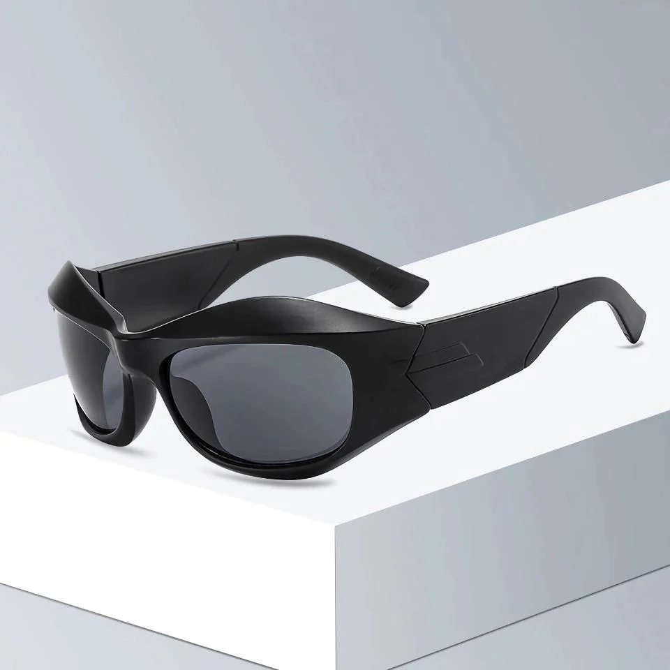 Stylish Oversized Unisex Sports Punk Sunglasses - Image 9