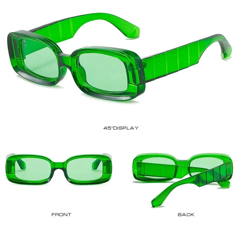 Stylish Plastic Clear Retro Sunglasses - Image 11