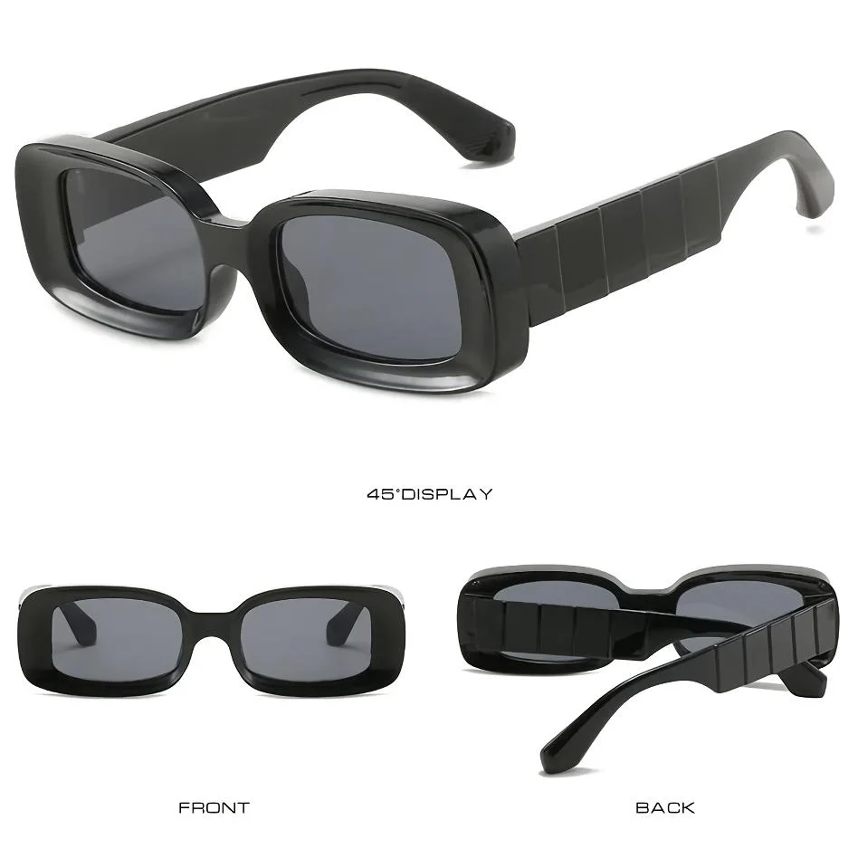 Stylish Plastic Clear Retro Sunglasses - Image 16