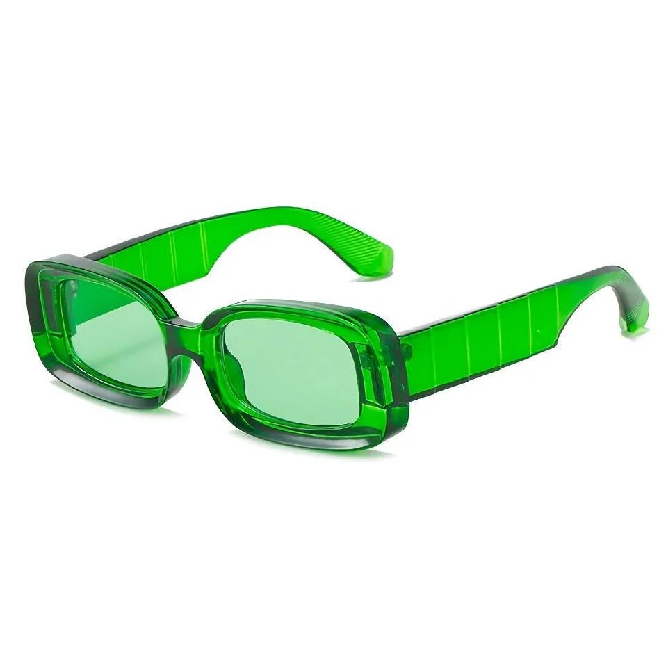 Stylish Plastic Clear Retro Sunglasses - Image 6