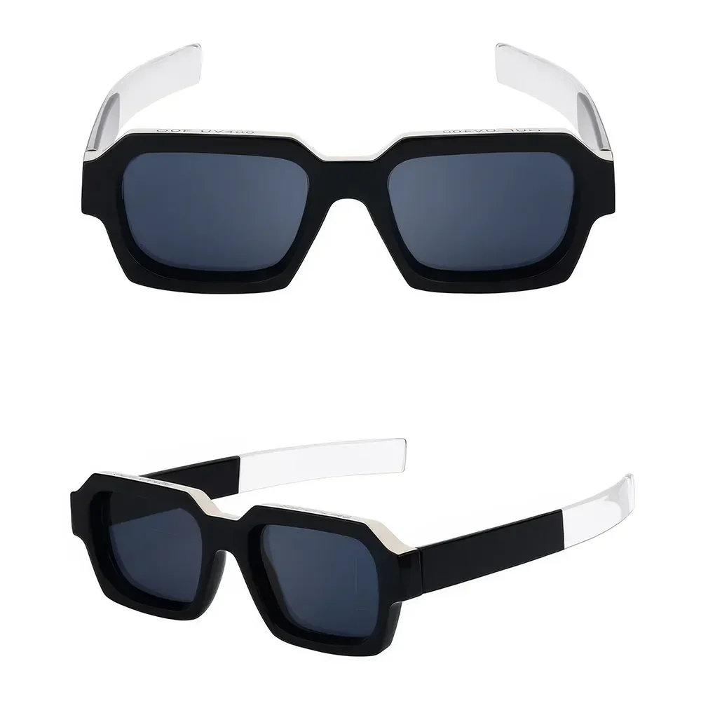 Stylish Retro Rectangle Sunglasses - Image 11