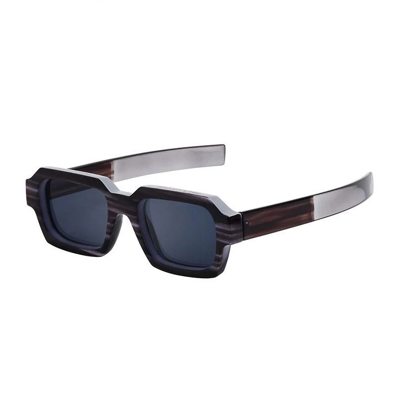 Stylish Retro Rectangle Sunglasses - Image 2