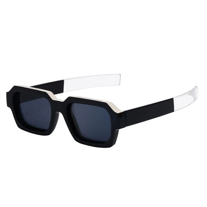 Stylish Retro Rectangle Sunglasses - Image 4
