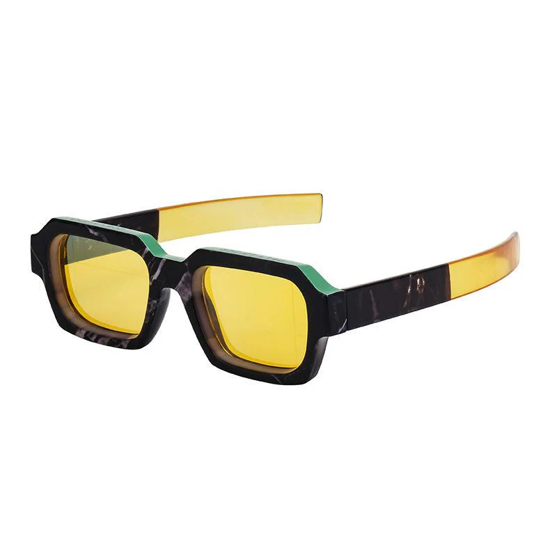 Stylish Retro Rectangle Sunglasses - Image 5