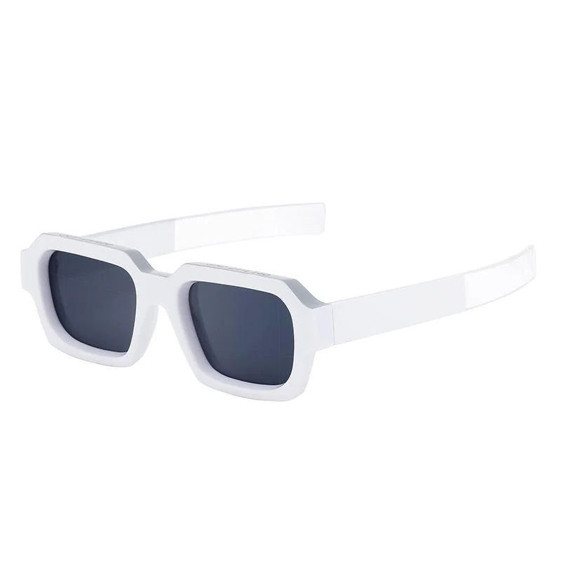 Stylish Retro Rectangle Sunglasses - Image 6