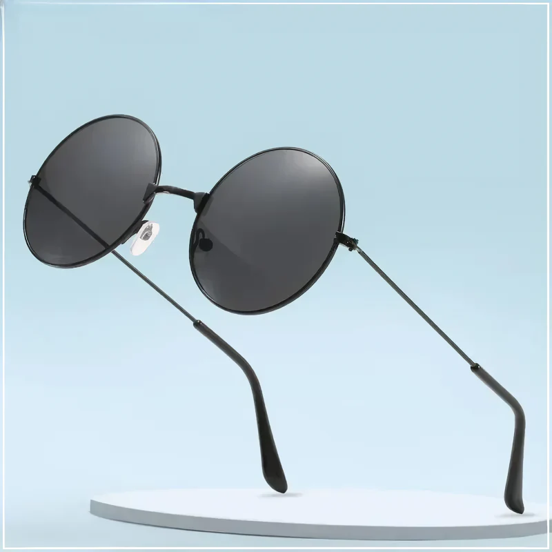 Stylish Retro Round Metal Sunglasses - Image 11