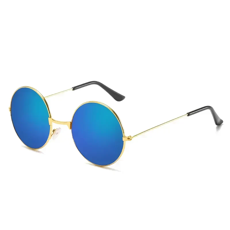 Stylish Retro Round Metal Sunglasses - Image 12