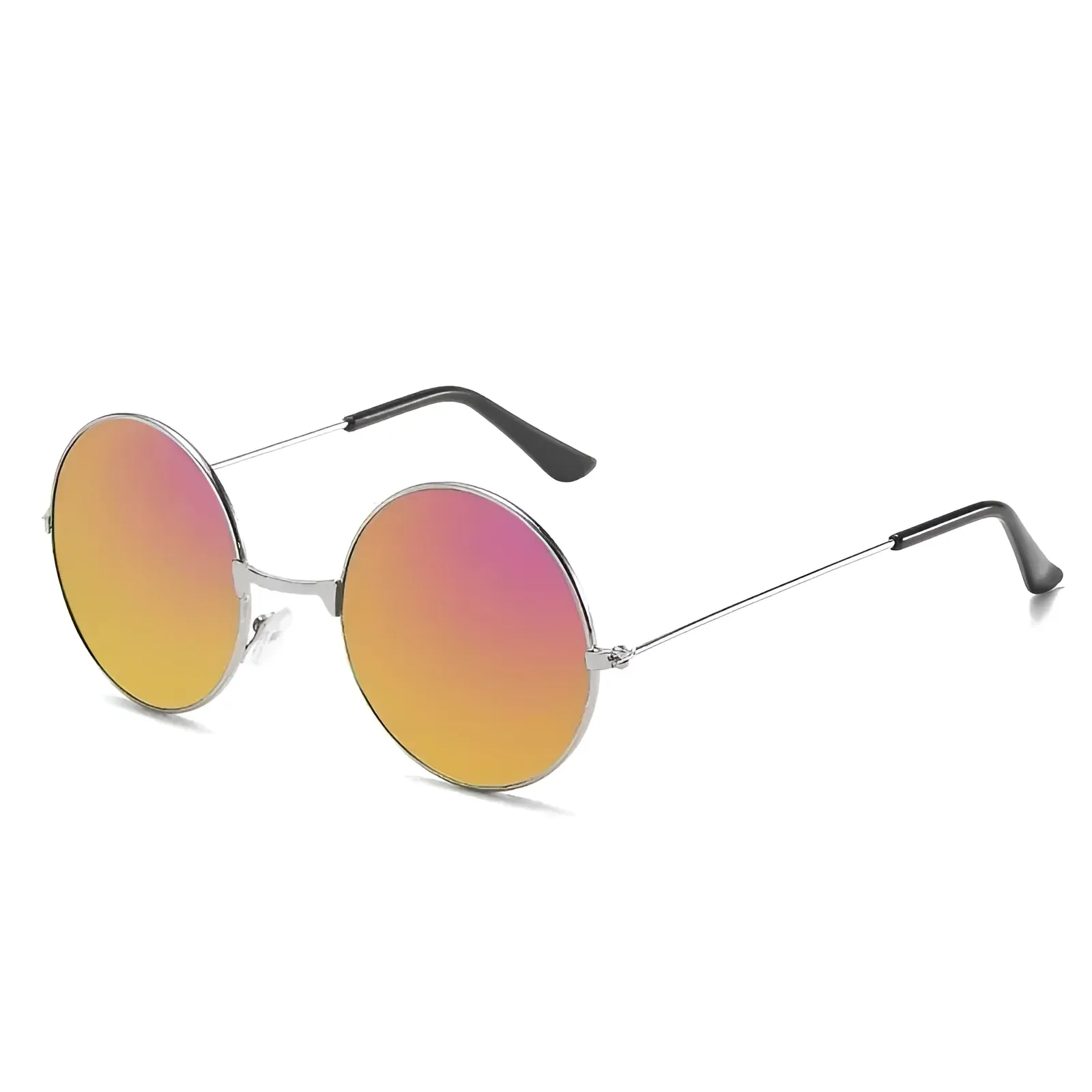 Stylish Retro Round Metal Sunglasses - Image 8