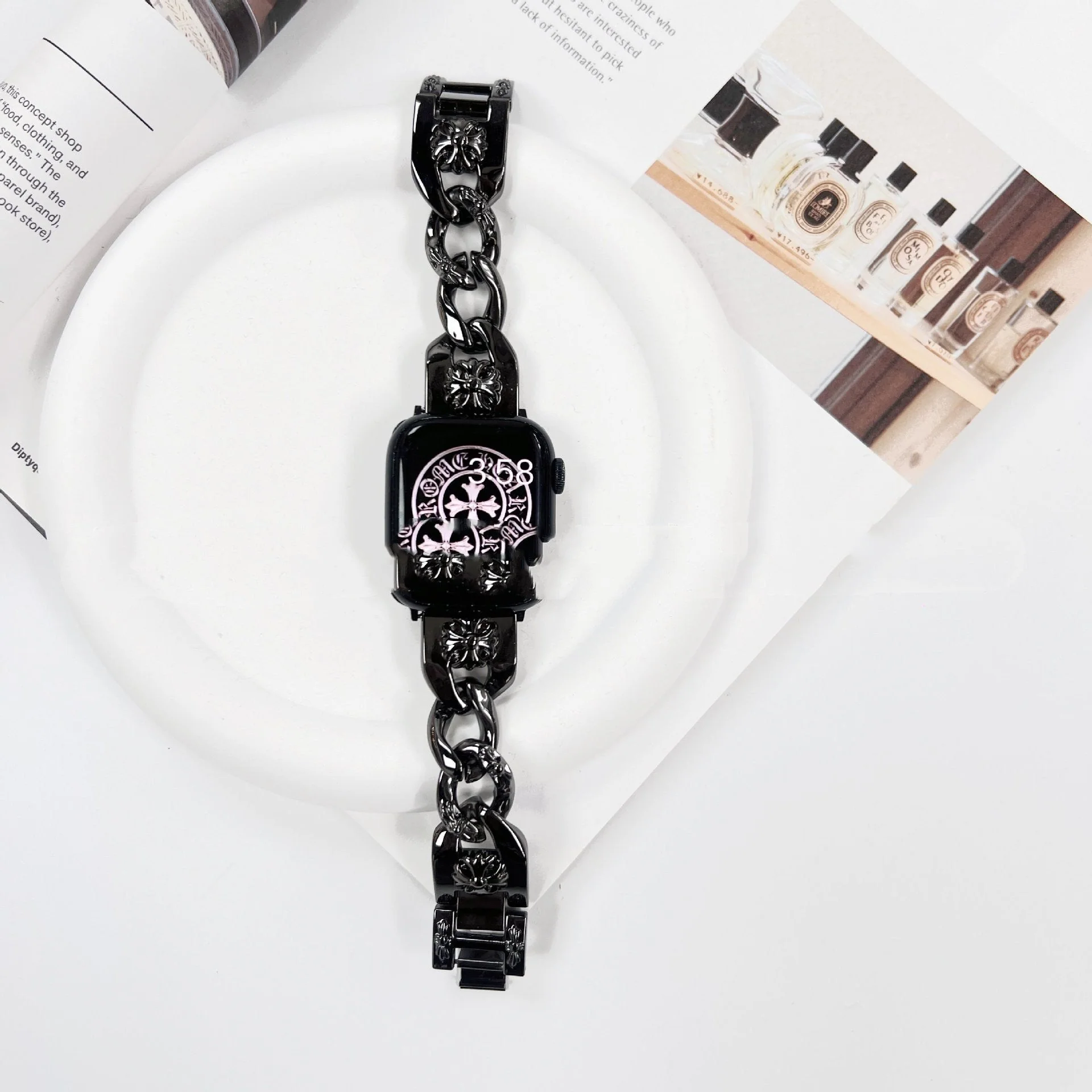 Suitable For Watch Cross Heart Stainless Steel Metal Strap - Image 4