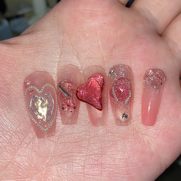Summer Strawberry False Nail Patch - Image 4