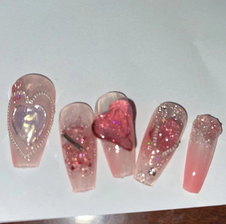 Summer Strawberry False Nail Patch - Image 5