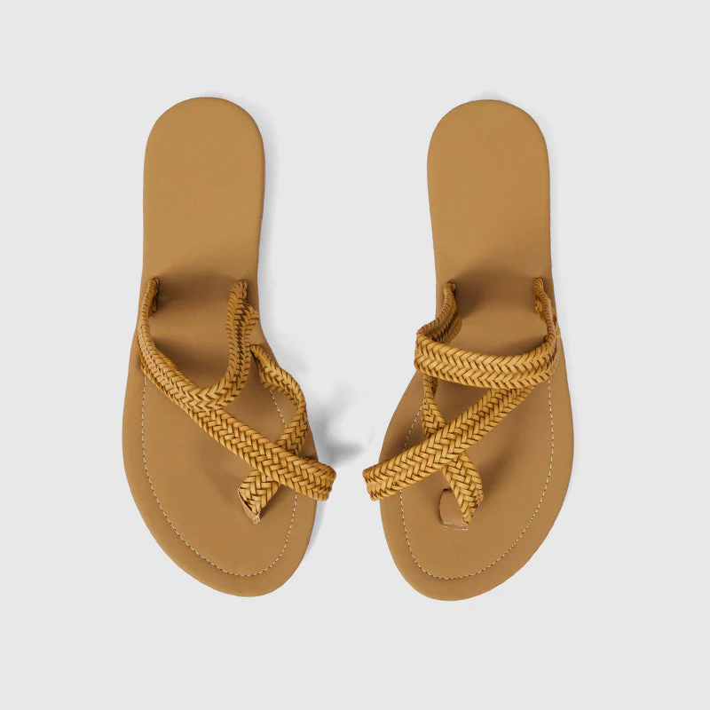 Summer Woven Slippers Soft Flats - Image 5
