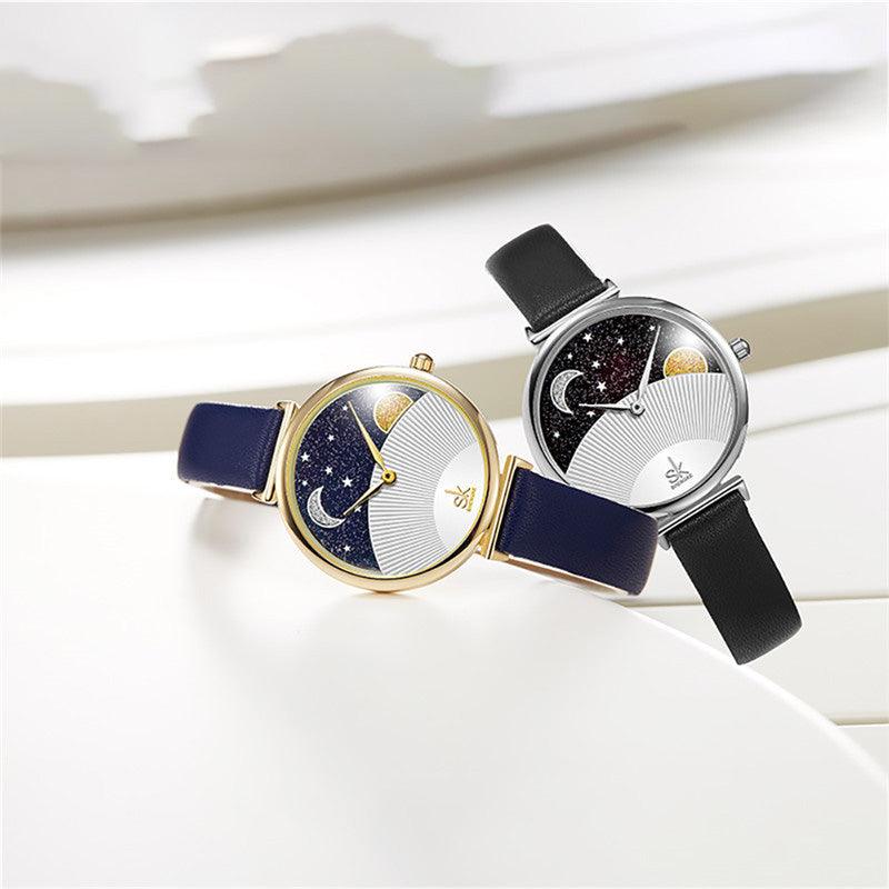 Sun And Moon Star Aurora Borealis Quartz Watch - Image 3