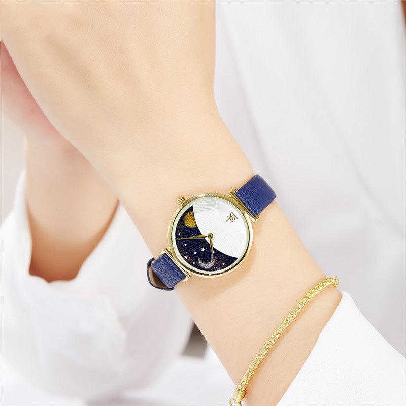 Sun And Moon Star Aurora Borealis Quartz Watch - Image 4
