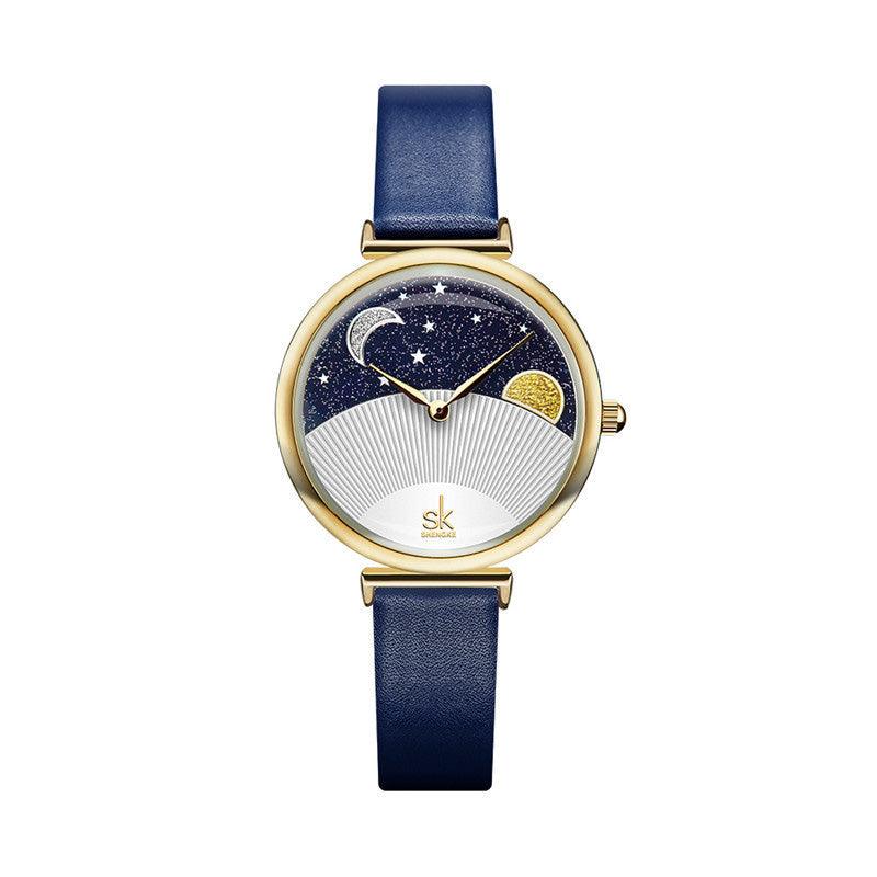 Sun And Moon Star Aurora Borealis Quartz Watch - Image 5