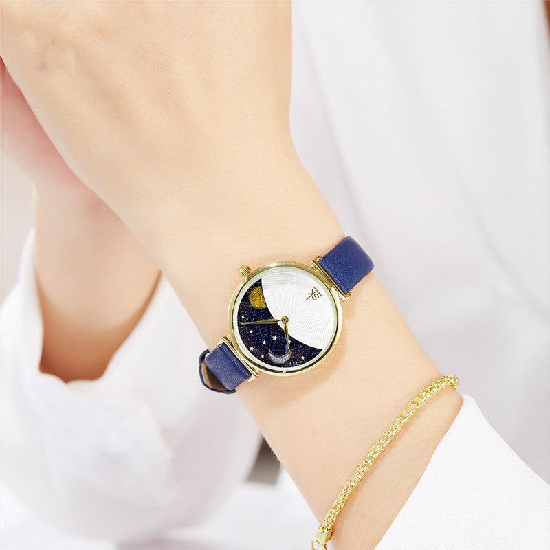 Sun And Moon Star Aurora Borealis Quartz Watch - Image 2