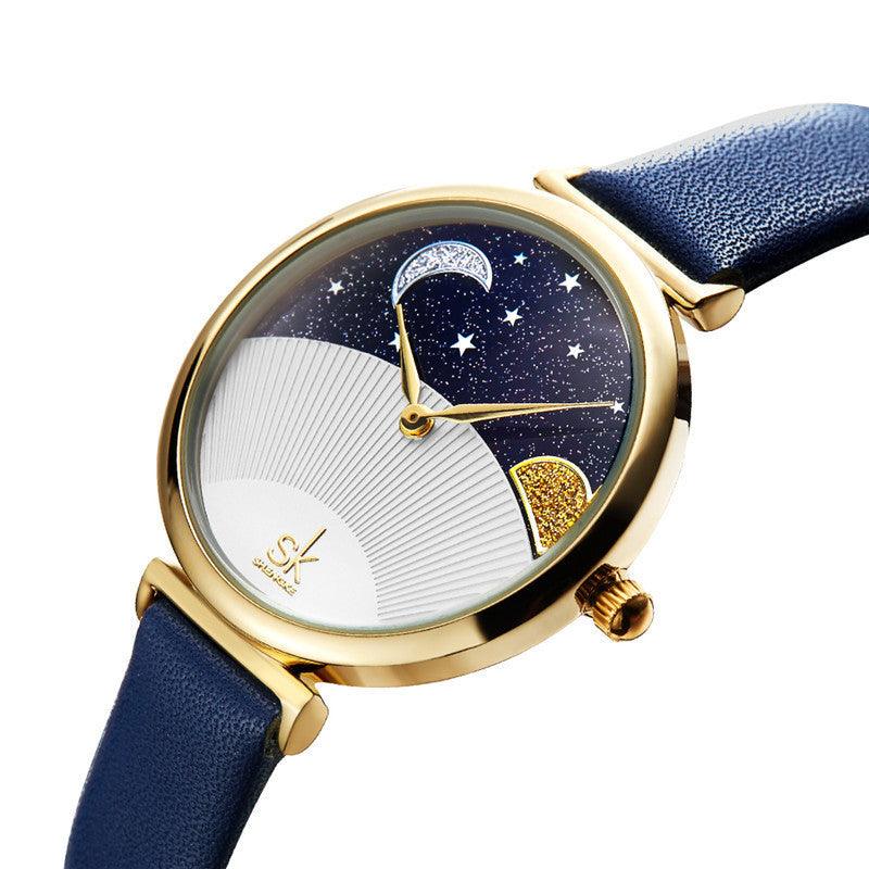 Sun And Moon Star Aurora Borealis Quartz Watch - Image 4