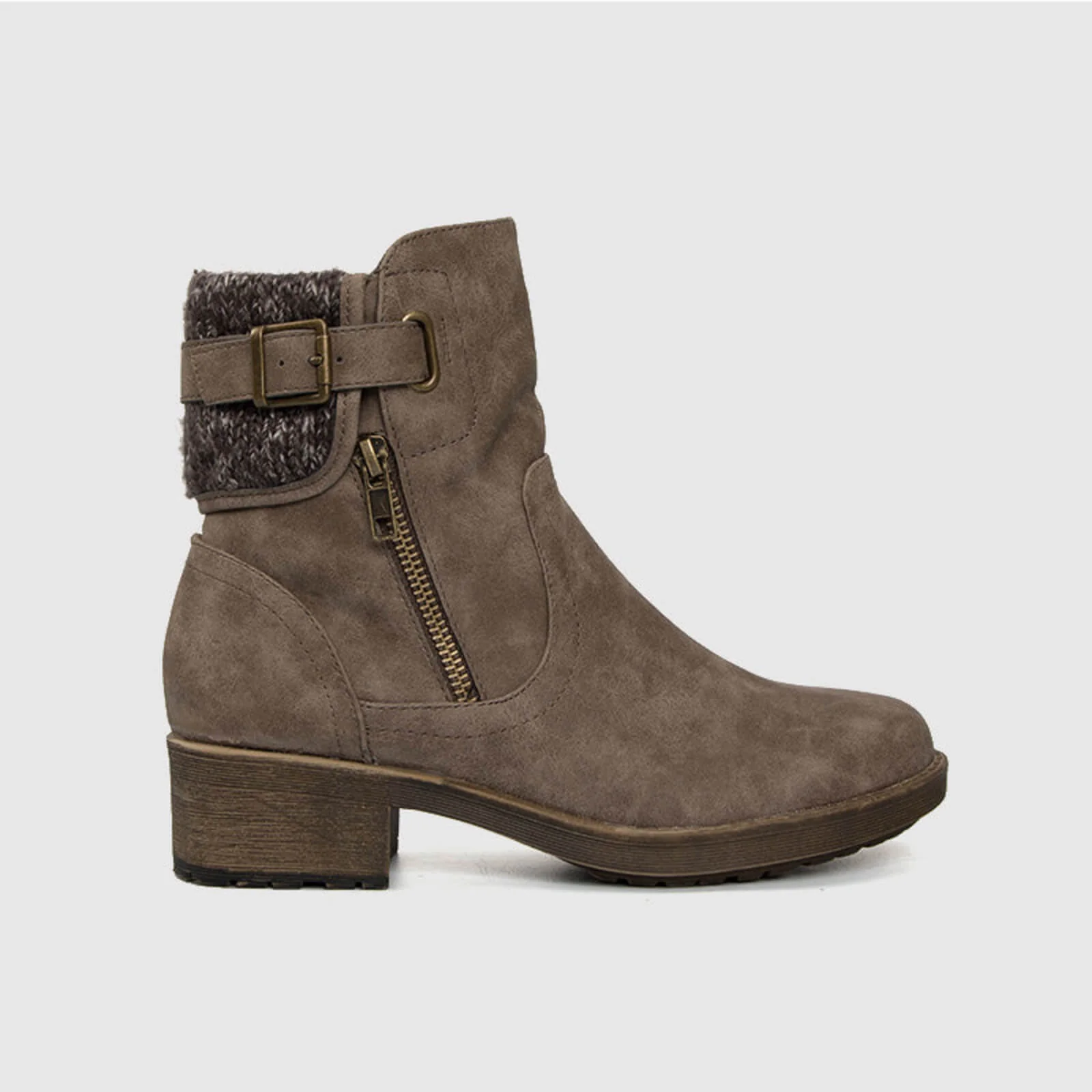 Metal Zipper Autumn Thermal Ankle Boots - Image 3