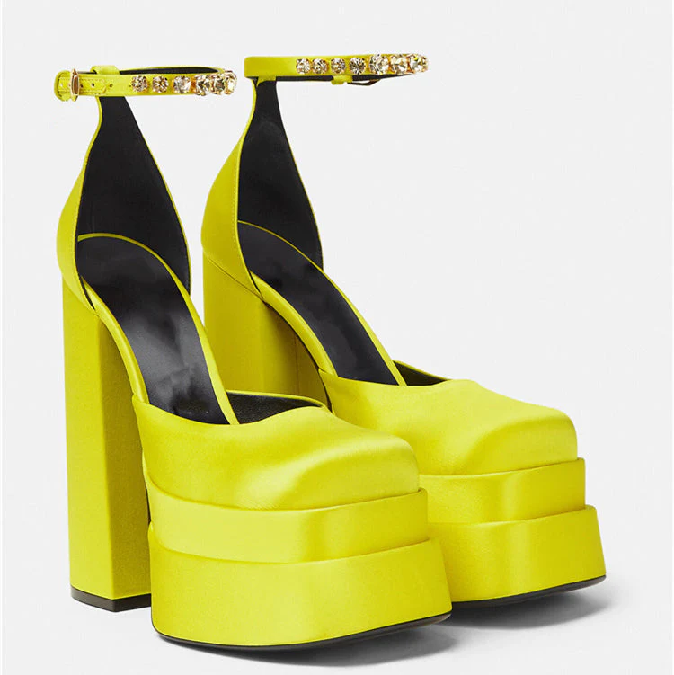 Thick High Heels Shoes - Image 3