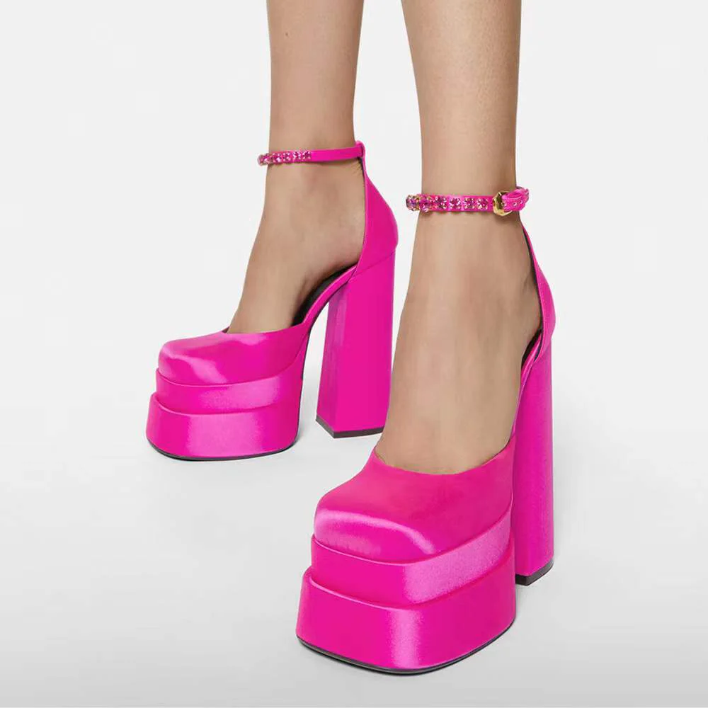 Thick High Heels Shoes - Image 6