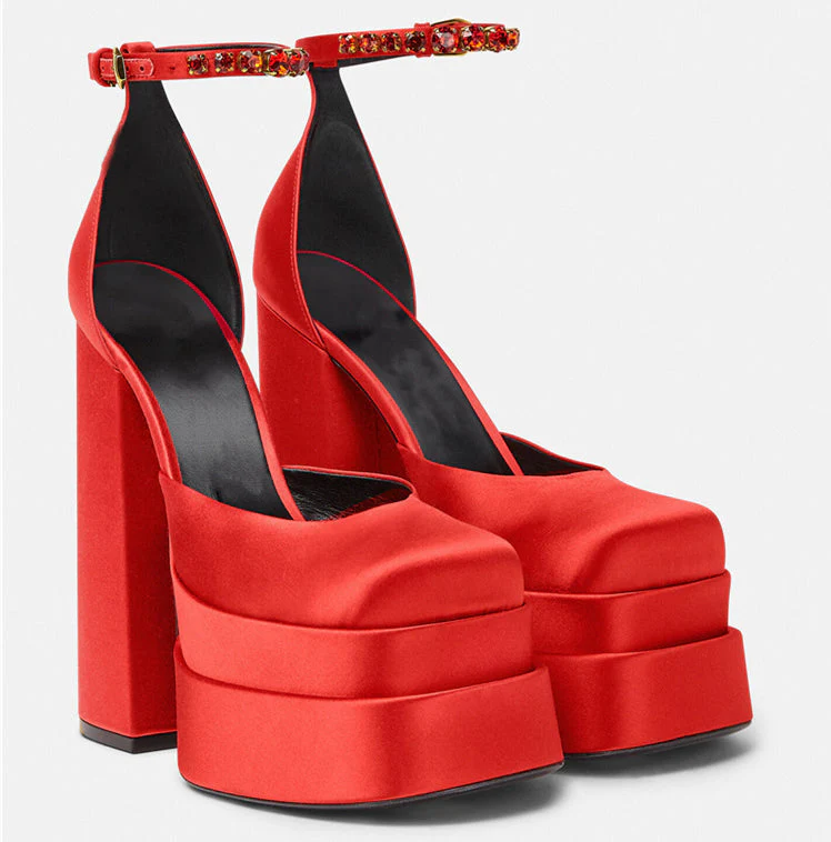 Thick High Heels Shoes - Image 8