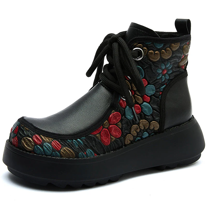 Thick Wedge Martin Boots - Image 5
