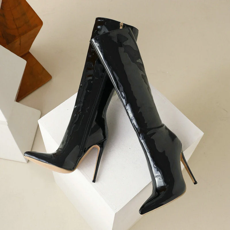 Thin High Heel Boots - Image 13