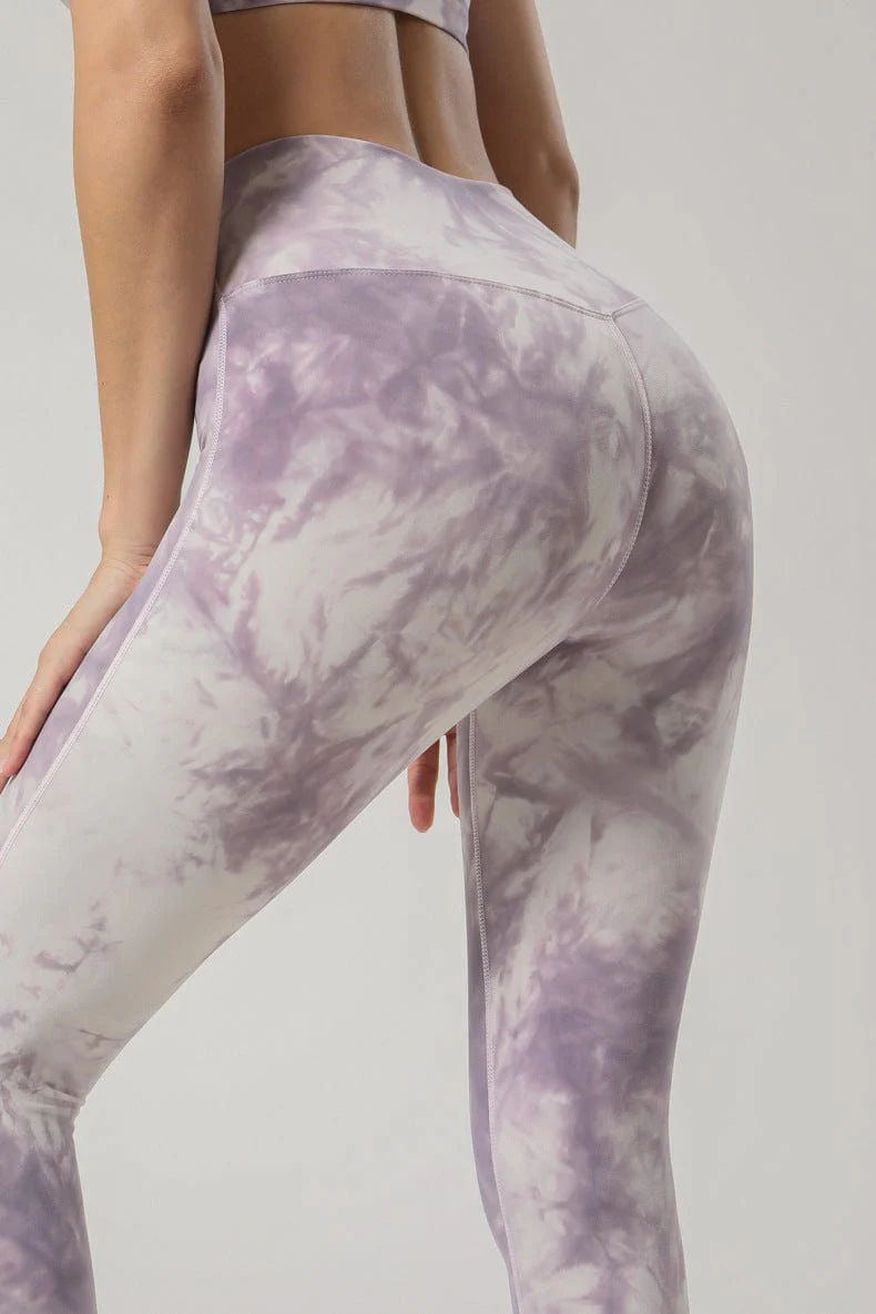 Tie-Dye Mid Waist Leggings - Image 19