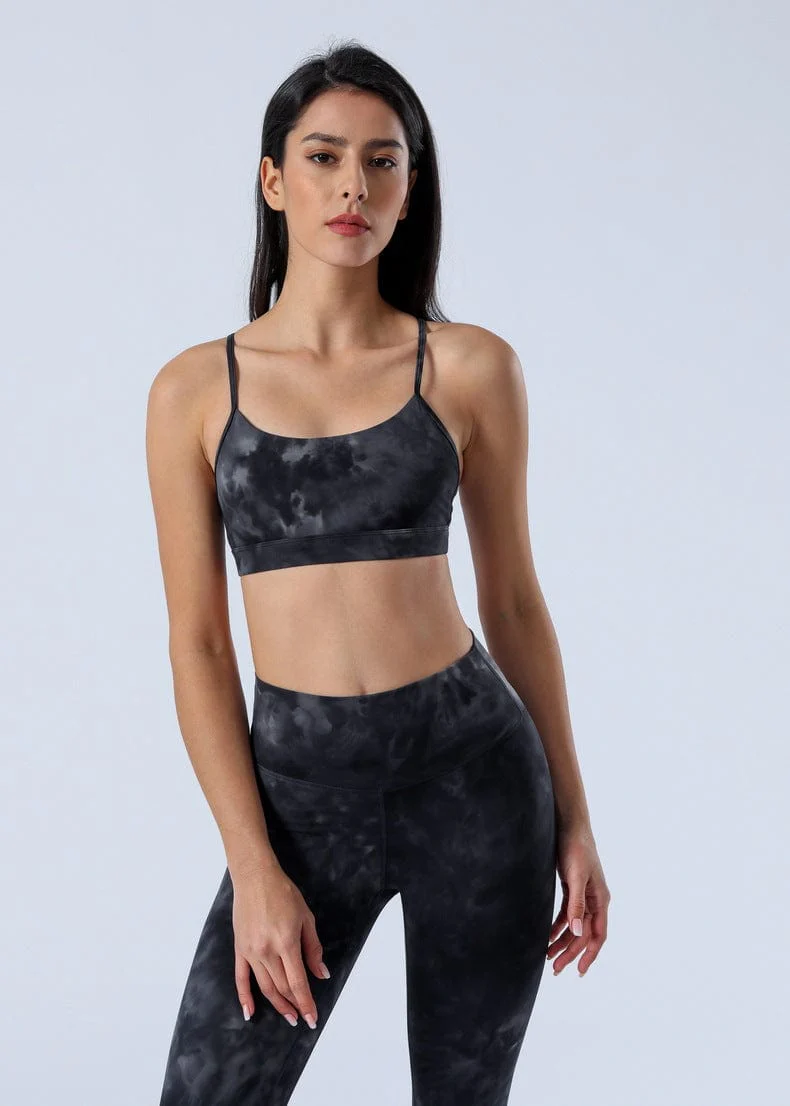 Tie-Dye Racerback Sports Bra - Image 3