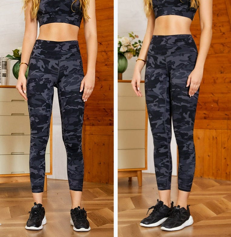 Tie-Dye Sports Bra & Leggings Two Piece Workout Set - Image 9