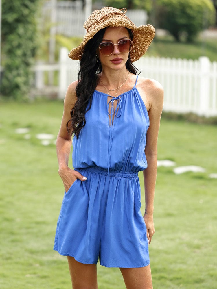 Tie Neck Summer Romper - Image 5