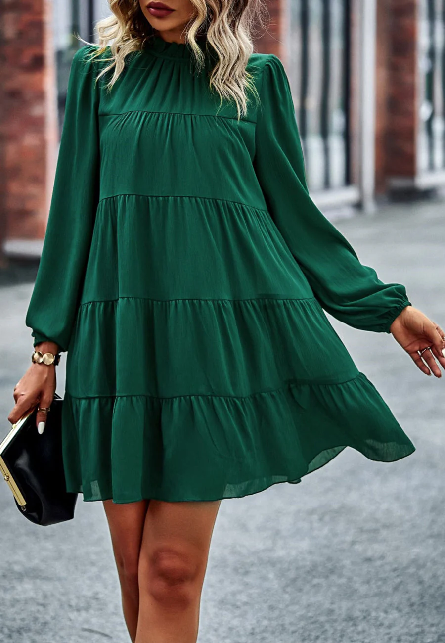 Tie Ribbon Back Shift Dress - Image 14