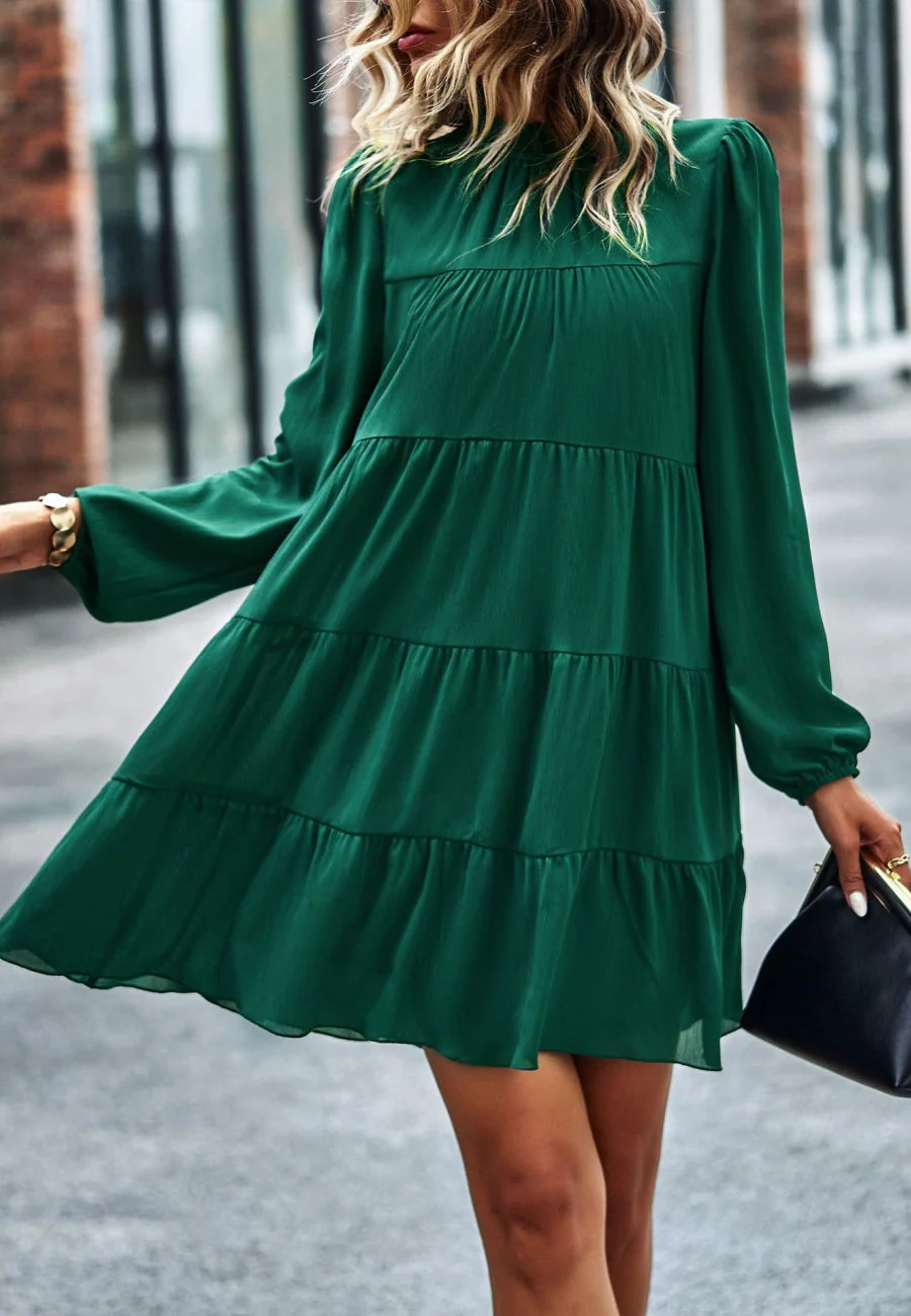Tie Ribbon Back Shift Dress - Image 15