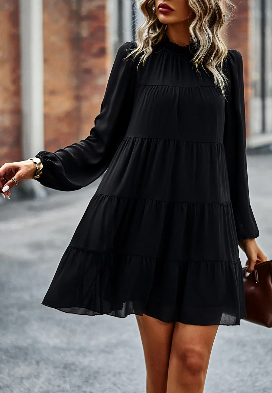 Tie Ribbon Back Shift Dress - Image 2