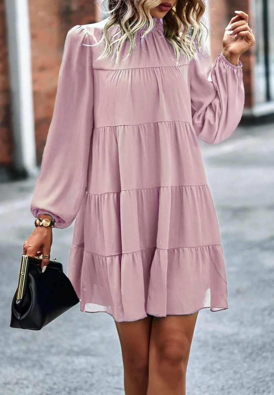 Tie Ribbon Back Shift Dress - Image 24