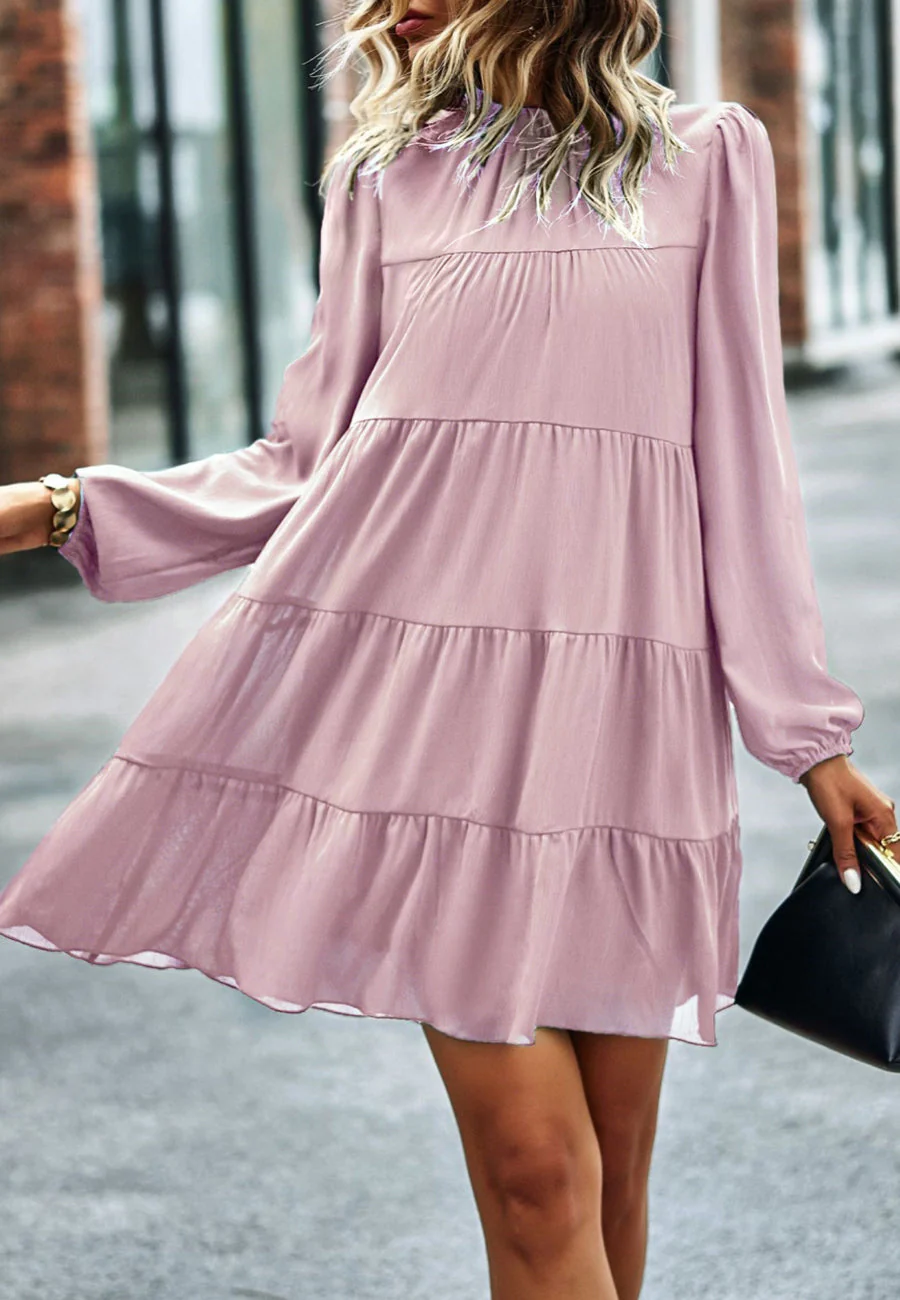 Tie Ribbon Back Shift Dress - Image 25