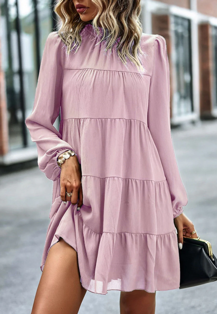 Tie Ribbon Back Shift Dress - Image 26