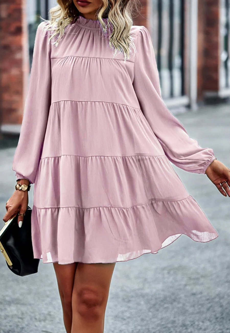 Tie Ribbon Back Shift Dress - Image 28