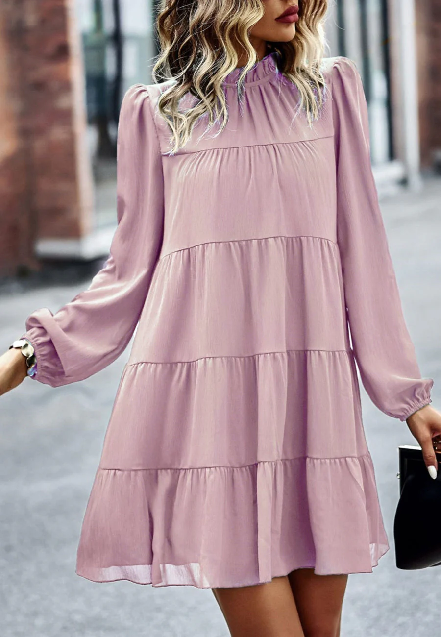 Tie Ribbon Back Shift Dress - Image 29