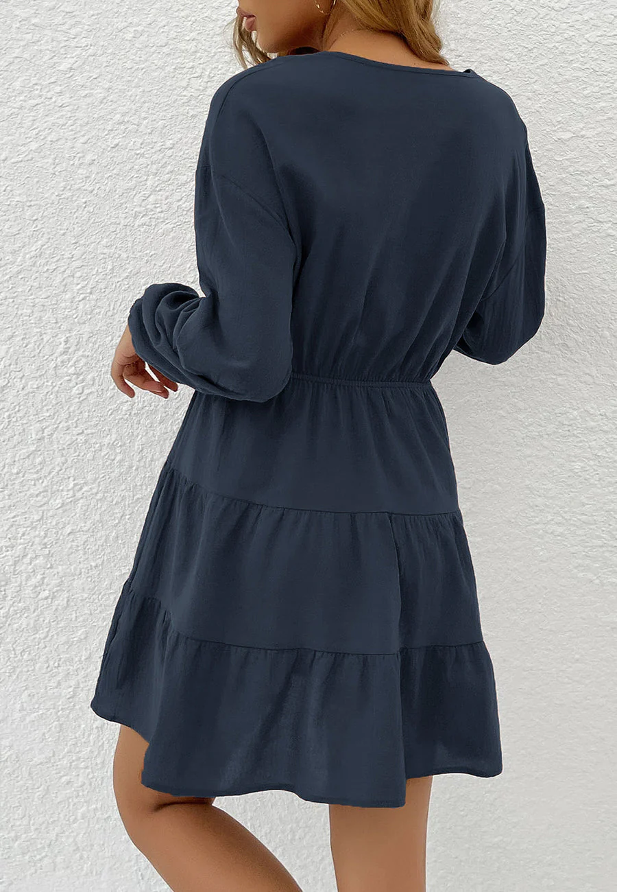 Tie Waist Tiered Dress - Image 23