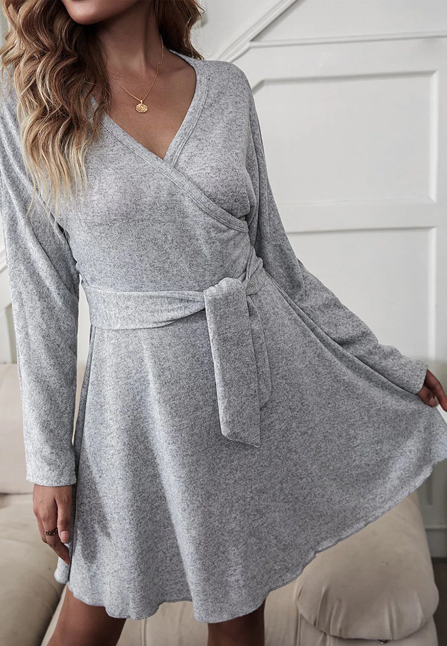 Tie Waist Wrap Dress - Image 3