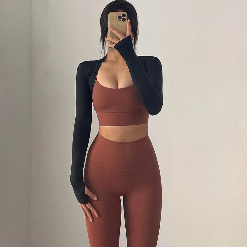 Tight Fit Long Sleeve Cardigan Shawl - Image 2