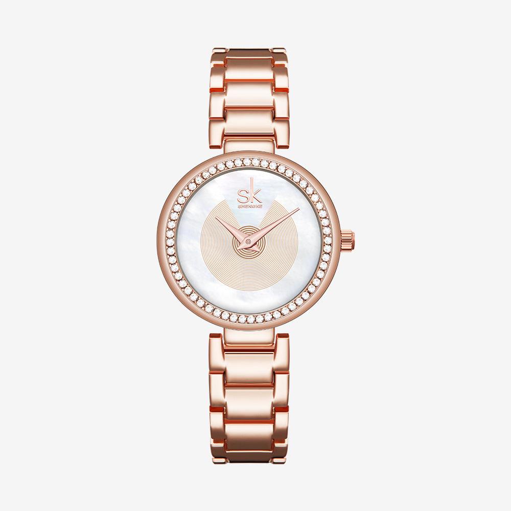 Trend Diamond Waterproof Steel Band Quartz Watch - Image 2