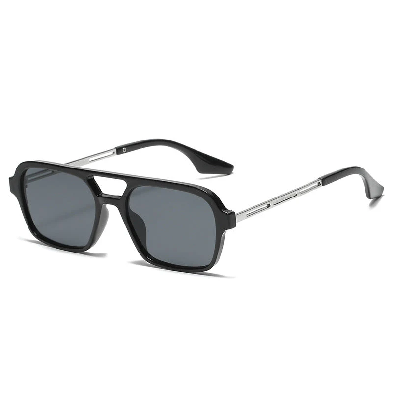 Trending Retro Double Bridge Sunglasses - Image 6