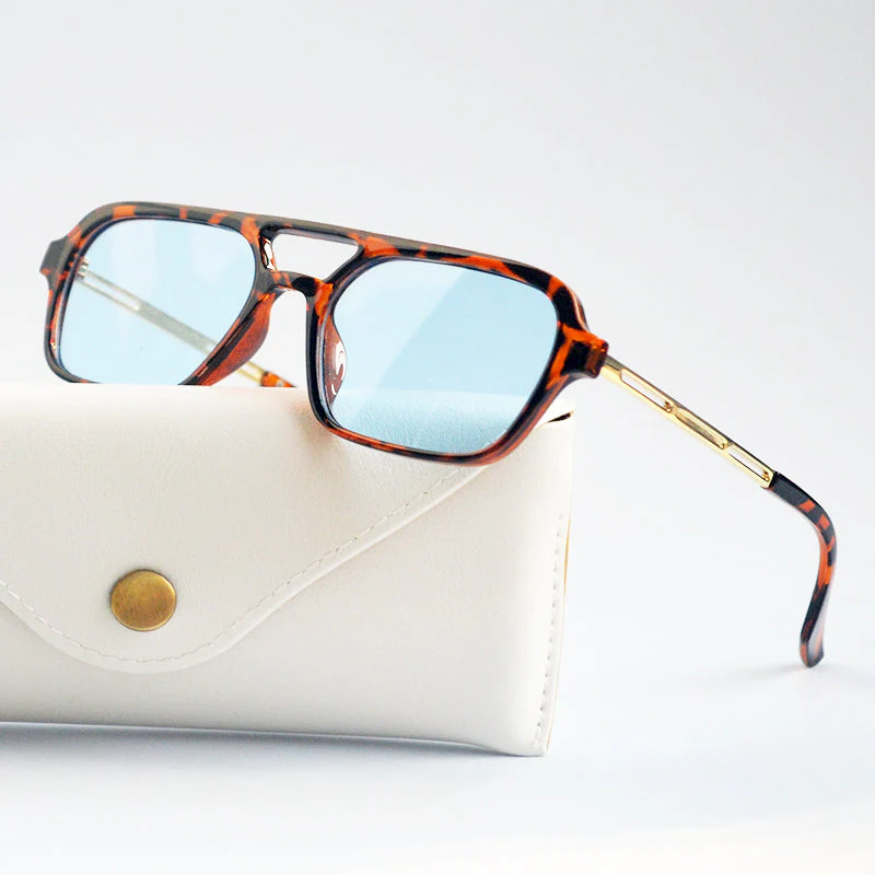 Trending Retro Double Bridge Sunglasses - Image 8